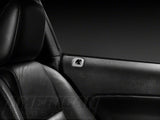 SpeedForm Modern Billet Door Lock Bezel; Chrome (05-14 Mustang)
