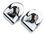 SpeedForm Modern Billet Door Lock Bezel; Chrome (05-14 Mustang)
