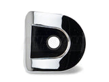 SpeedForm Modern Billet Door Lock Bezel; Chrome (05-14 Mustang)
