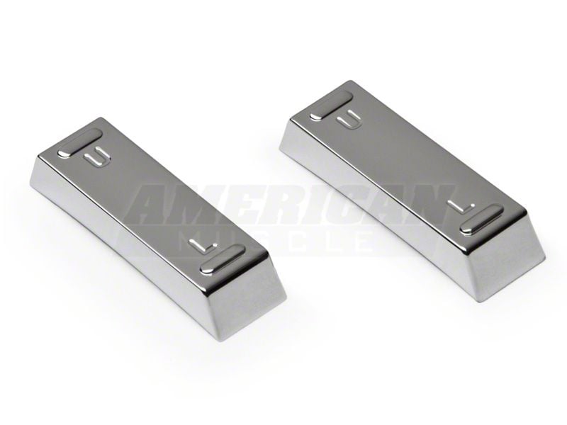 SpeedForm Modern Billet Lock Switch Covers; Chrome (05-14 Mustang)