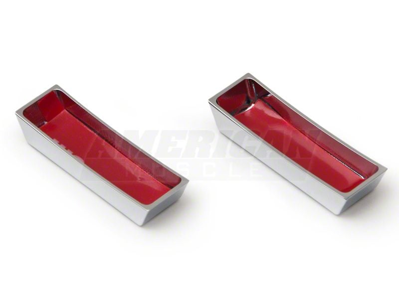 SpeedForm Modern Billet Lock Switch Covers; Chrome (05-14 Mustang)