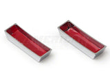SpeedForm Modern Billet Lock Switch Covers; Chrome (05-14 Mustang)