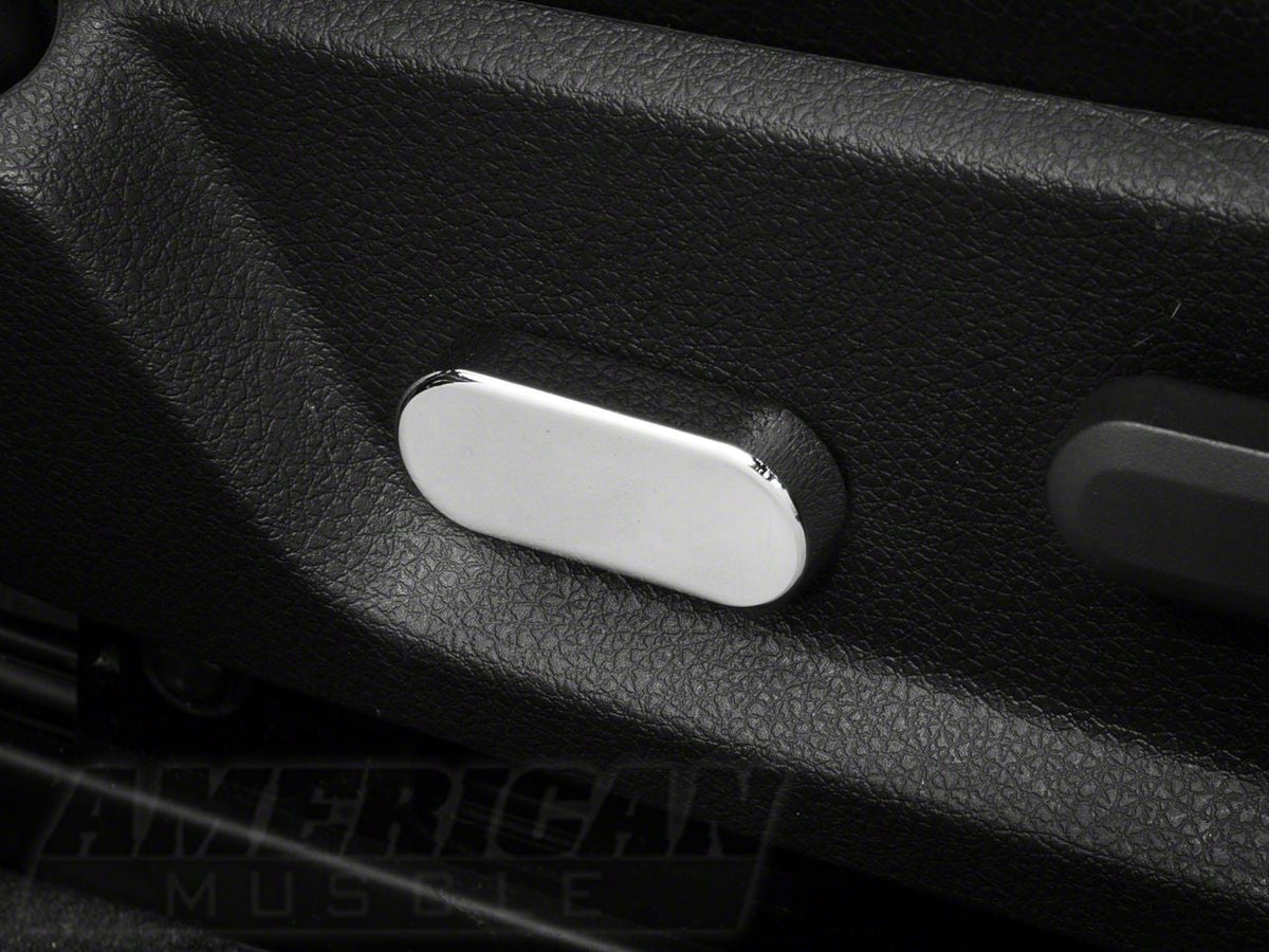 Speedform Modern Billet Seat Adjuster Cover; Chrome (05-14 Mustang)