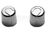 SpeedForm Modern Billet Strut Tower Caps and Nuts; Chrome (05-14 Mustang)