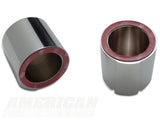 SpeedForm Modern Billet Strut Tower Caps and Nuts; Chrome (05-14 Mustang)