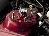 SpeedForm Modern Billet Strut Tower Caps and Nuts; Chrome (05-14 Mustang)