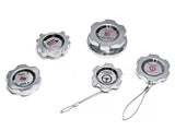 SpeedForm Modern Billet Underhood Dress-up Kit; Chrome (02-04 Mustang GT)