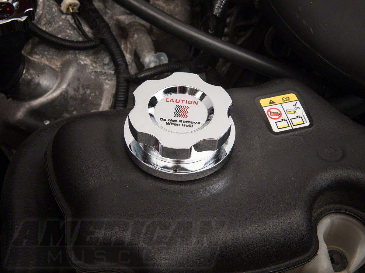 SpeedForm Modern Billet Underhood Dress-up Kit; Chrome; 6-Piece Kit (05-09 Mustang GT)