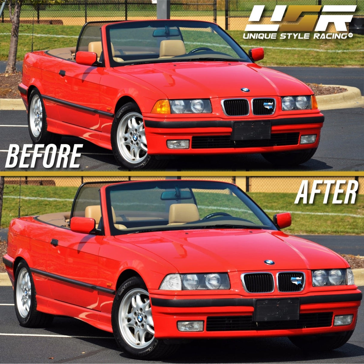 1992-1999 BMW E36 2D/Cabrio Darker Smoke Corner Lights