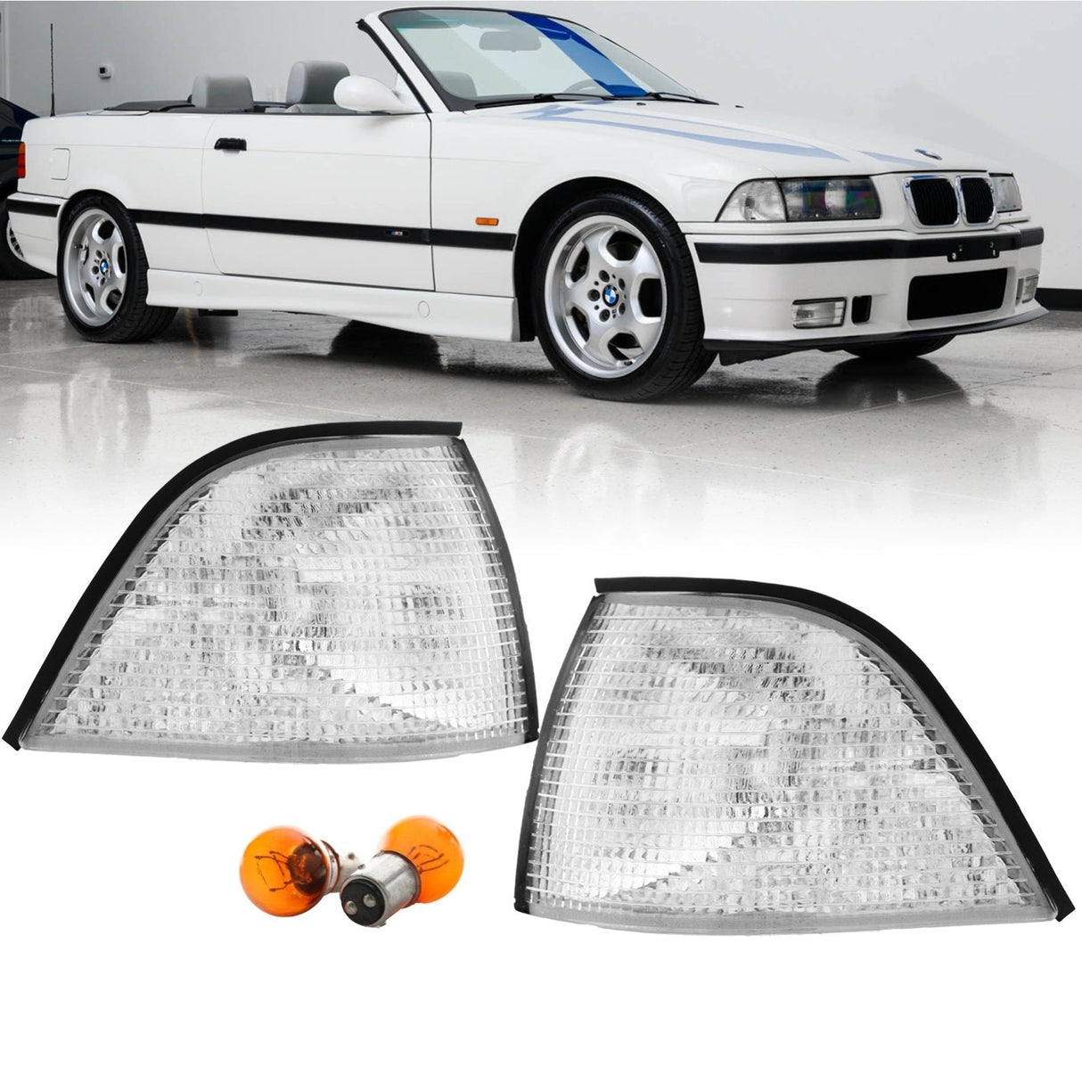 1992-1999 BMW E36 2d/Cabrio Clear Corner Lights