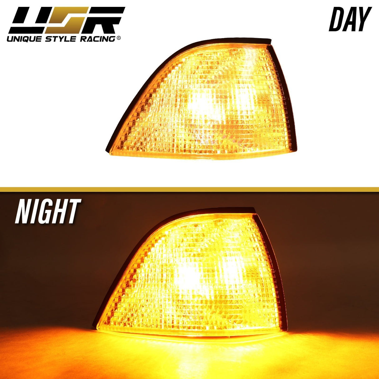 1992-1999 BMW E36 2D/Cabrio Darker Smoke Corner Lights