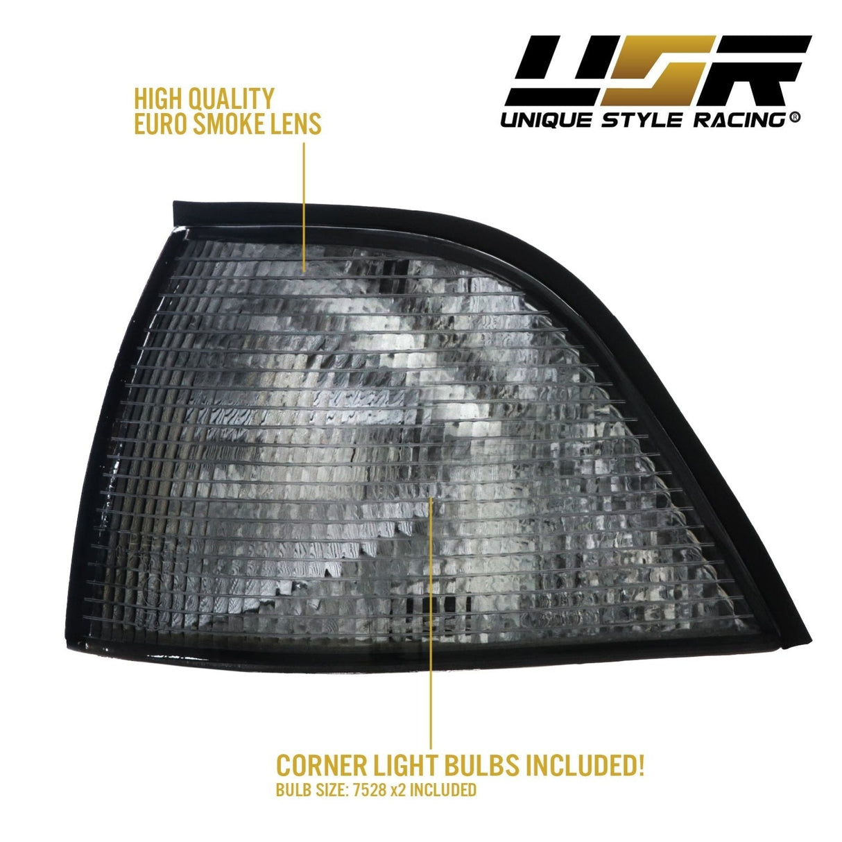 1992-1999 BMW E36 2D/Cabrio Darker Smoke Corner Lights