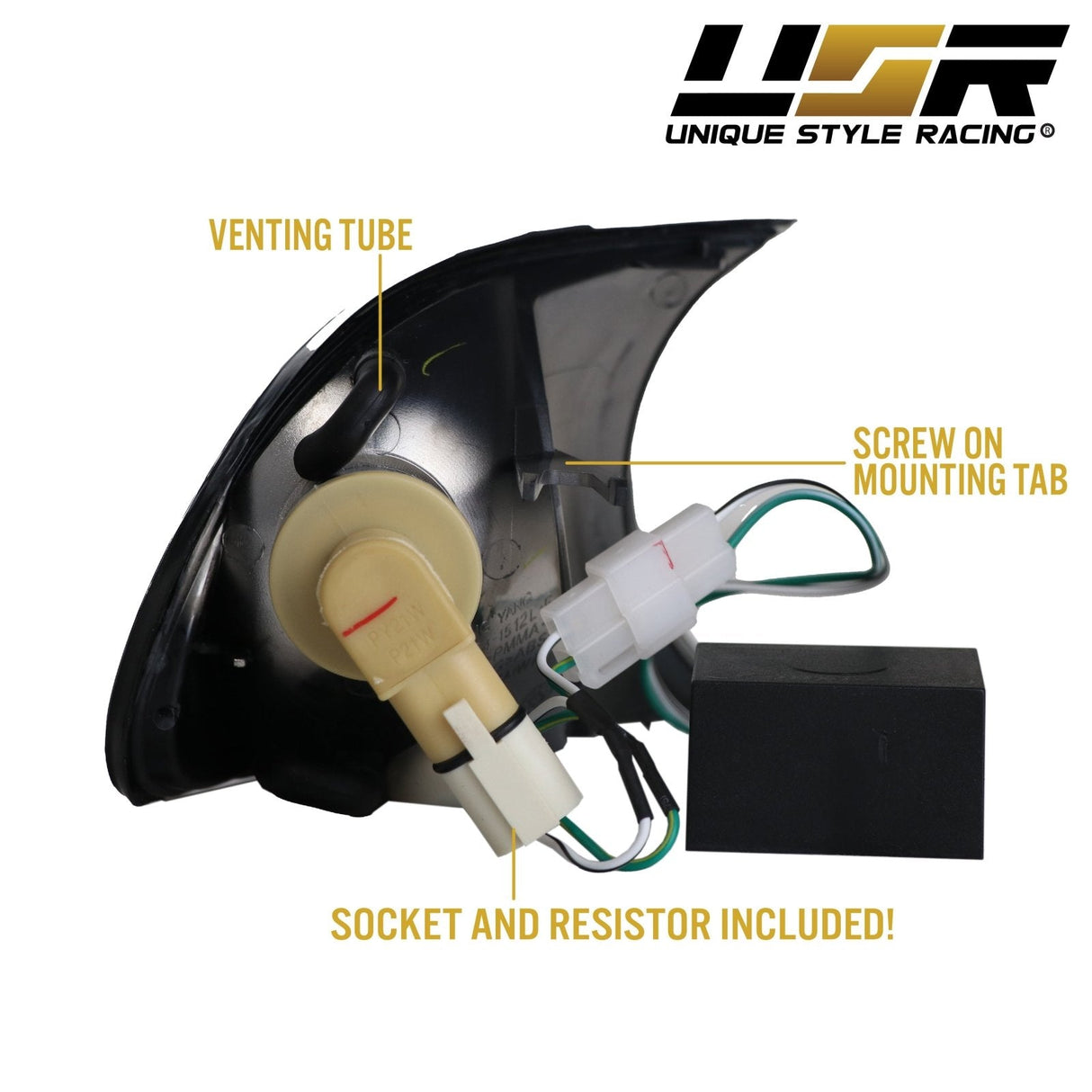 2002-2003 BMW E46 Crystal Smoke Amber LED Corner Lights