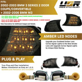 2002-2003 BMW E46 Crystal Smoke Amber LED Corner Lights