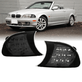 2002-2003 Bmw E46 2d/Cabrio Crystal Smoke White Led Corner Lights
