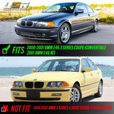 1999-2001 BMW E46 Crystal Smoke White LED Corner Lights