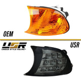 1999-2001 BMW E46 Crystal Smoke White LED Corner Lights