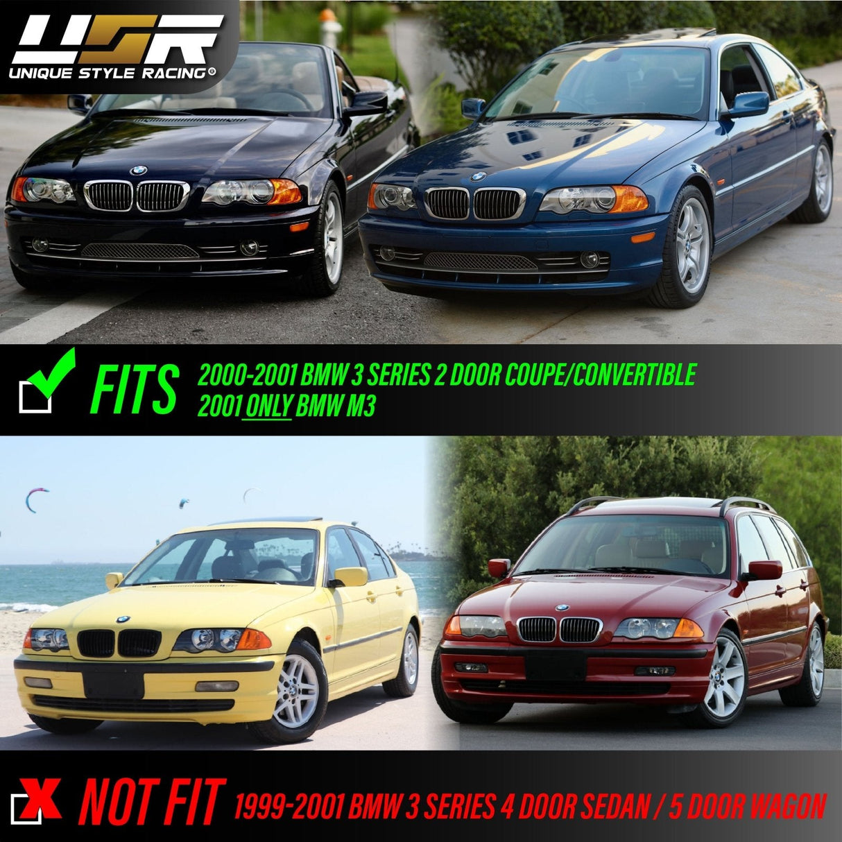1999-2001 BMW E46 Smoke Corner Lights