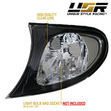 2002-2005 BMW E46 Chrome Housing Clear Corner Lights