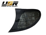 2002-2005 BMW E46 Black Smoke Corner Lights with Amber LED