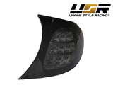 2002-2005 BMW E46 Black Smoke Corner Lights with Amber LED