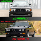 1989-1996 Bmw E34 Clear Corner Lights