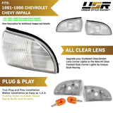 1991-1996 Chevrolet Impala & Caprice Clear Corner Lights