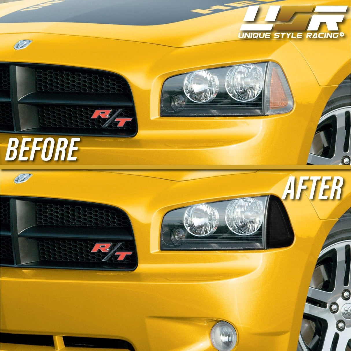 2006-2008 Dodge Charger Smoke Black Corner Lights