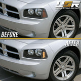 2006-2010 Dodge Charger Black Smoke Corner Light - White Led