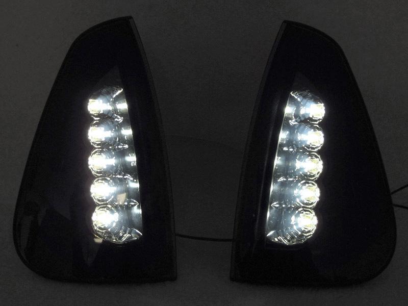2006-2010 Dodge Charger Black Smoke Corner Light - White Led