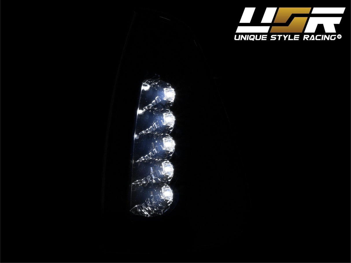 2006-2010 Dodge Charger Black Smoke Corner Light - White Led