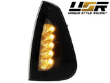 2006-2010 Dodge Charger Black Smoke Corner Light - White Led