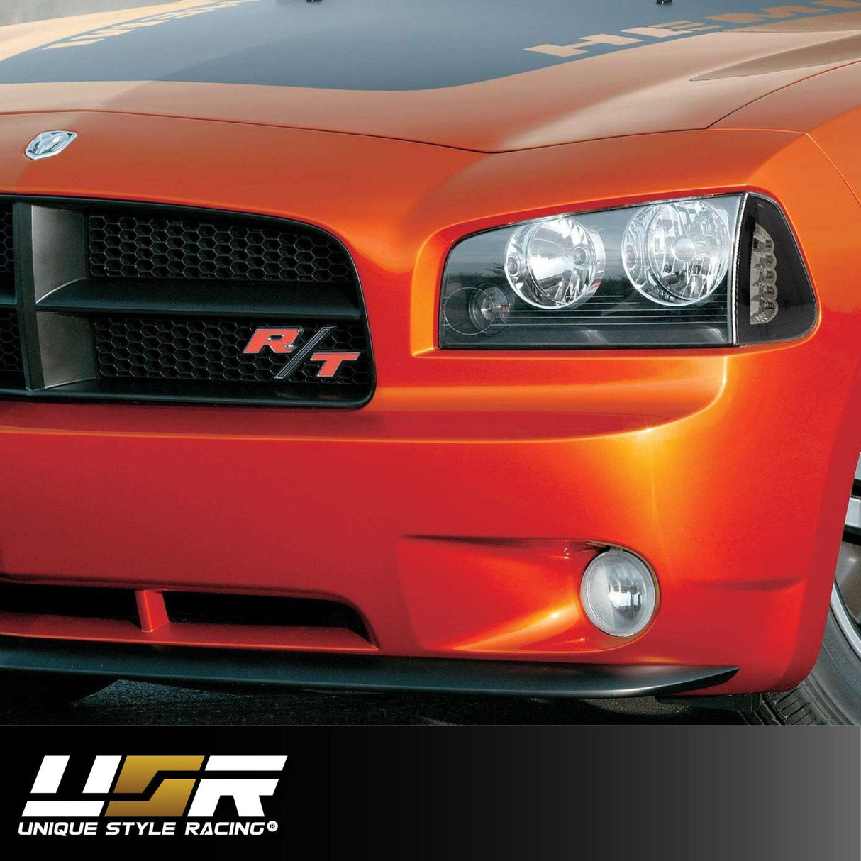 2006-2010 Dodge Charger Black Smoke Corner Light - White Led