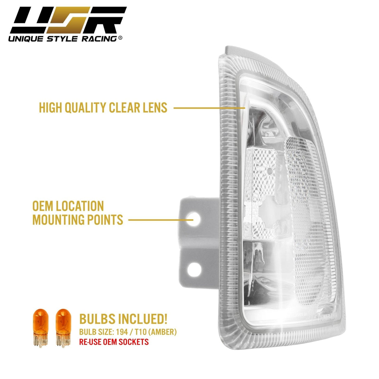 2001-2006 Ford Ranger Clear Corner Lights
