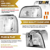 1990-1991 Honda Accord Amber Corner Lights