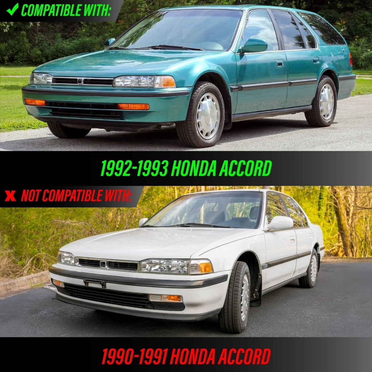 1992-1993 Honda Accord Amber Corner Lights