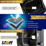 1994-1997 Honda Accord JDM Style Black Clear Corner Lights