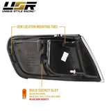 1994-1997 Honda Accord JDM Style Black Clear Corner Lights