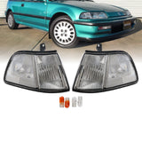 1990-1991 Honda Civic 3D USDM Clear Corner Lights
