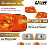 1988-1989 Honda CRX USDM Amber Corner Lights