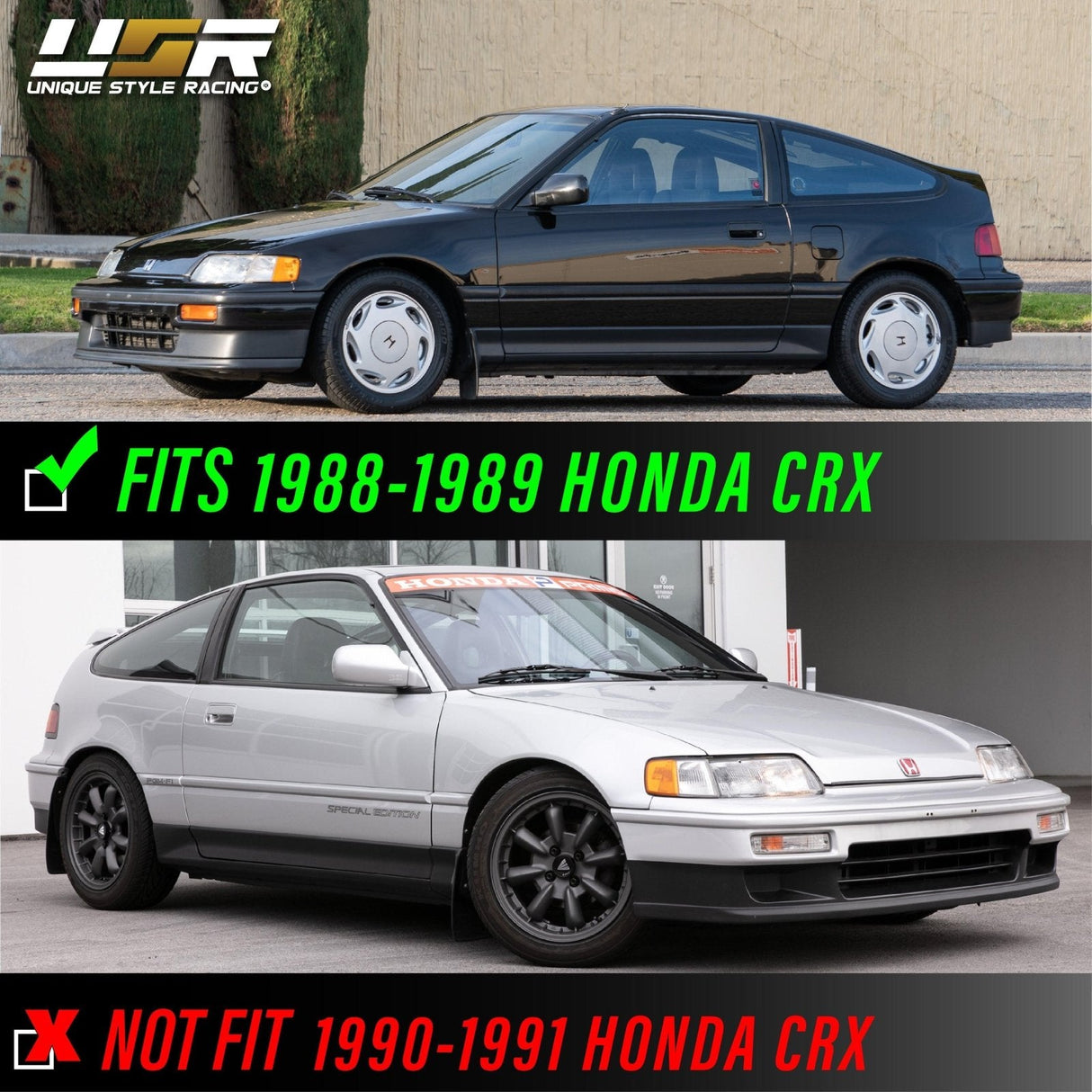 1988-1989 Honda CRX USDM Amber Corner Lights