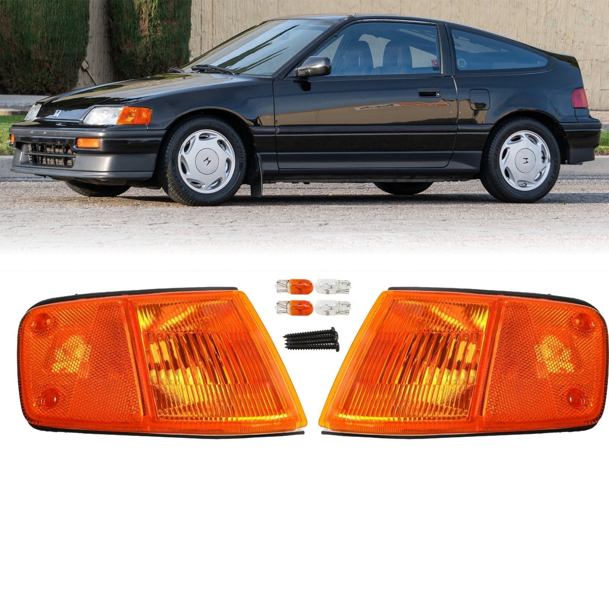 1988-1989 Honda CRX USDM Amber Corner Lights