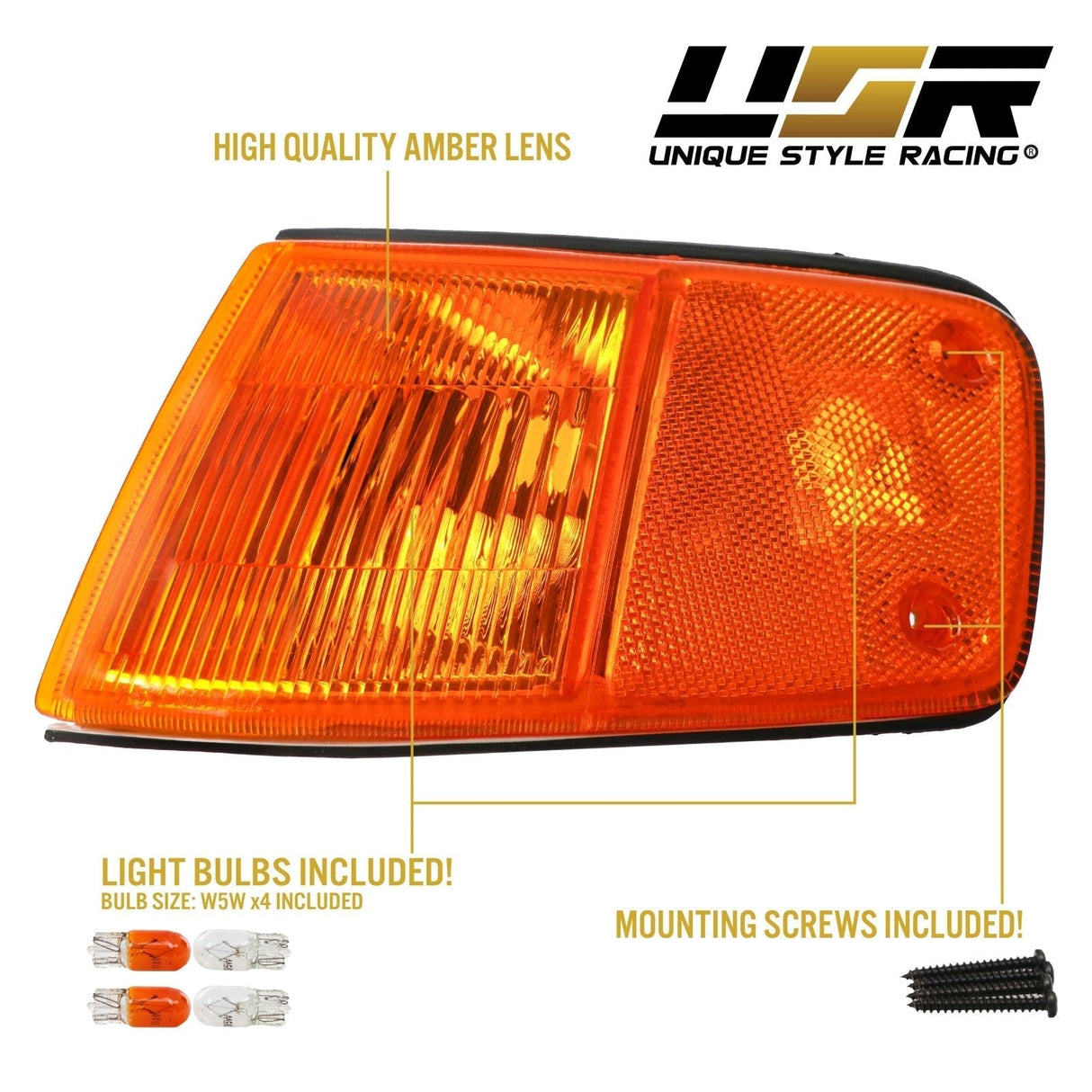 1988-1989 Honda CRX USDM Amber Corner Lights