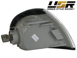 1993-1997 Honda Del Sol Black Clear Corner Lights