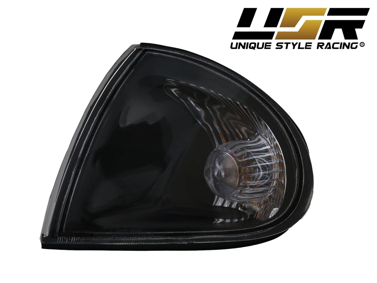 1993-1997 Honda Del Sol Black Clear Corner Lights