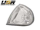 1993-1997 Honda Del Sol Black Clear Corner Lights