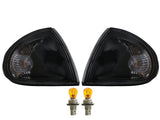 1993-1997 Honda Del Sol Black Clear Corner Lights