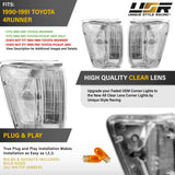 1990-1991 Toyota 4runner / 1989-91 Pickup Clear Corner Lights