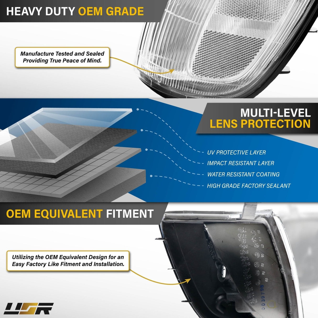 1996-1998 Toyota 4Runner Clear Corner Lights