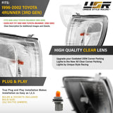 1999-2002 Toyota 4Runner Amber Corner Lights